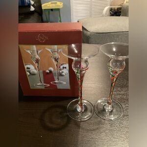 Lenox Holiday Ribbon candlesticks!